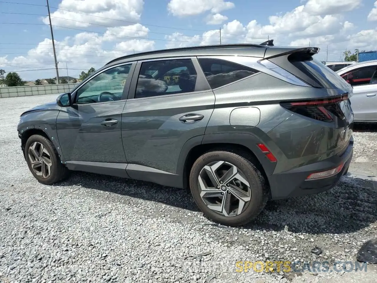 2 fotografías del automóvil dañado 5NMJF3AE3NH067374 HYUNDAI TUCSON 2022