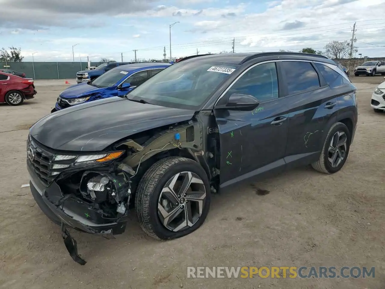1 fotografías del automóvil dañado 5NMJF3AE4NH029412 HYUNDAI TUCSON 2022