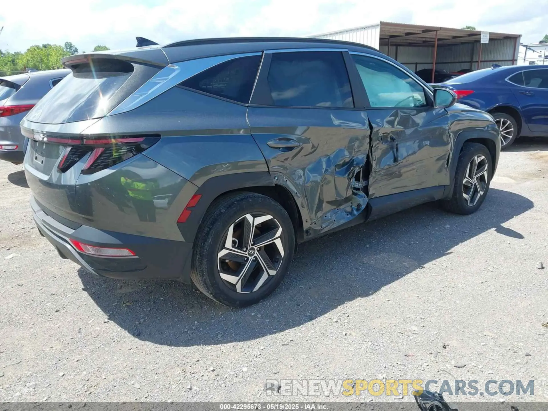 4 fotografías del automóvil dañado 5NMJF3AE5NH142494 HYUNDAI TUCSON 2022