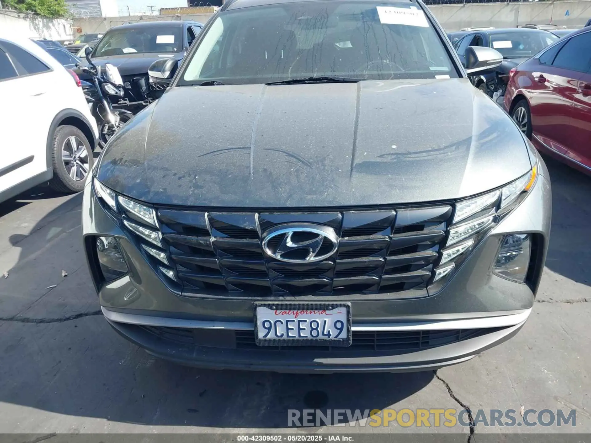 12 fotografías del automóvil dañado 5NMJF3AE6NH133724 HYUNDAI TUCSON 2022