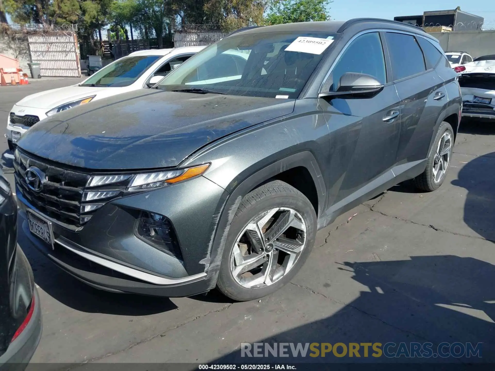2 fotografías del automóvil dañado 5NMJF3AE6NH133724 HYUNDAI TUCSON 2022