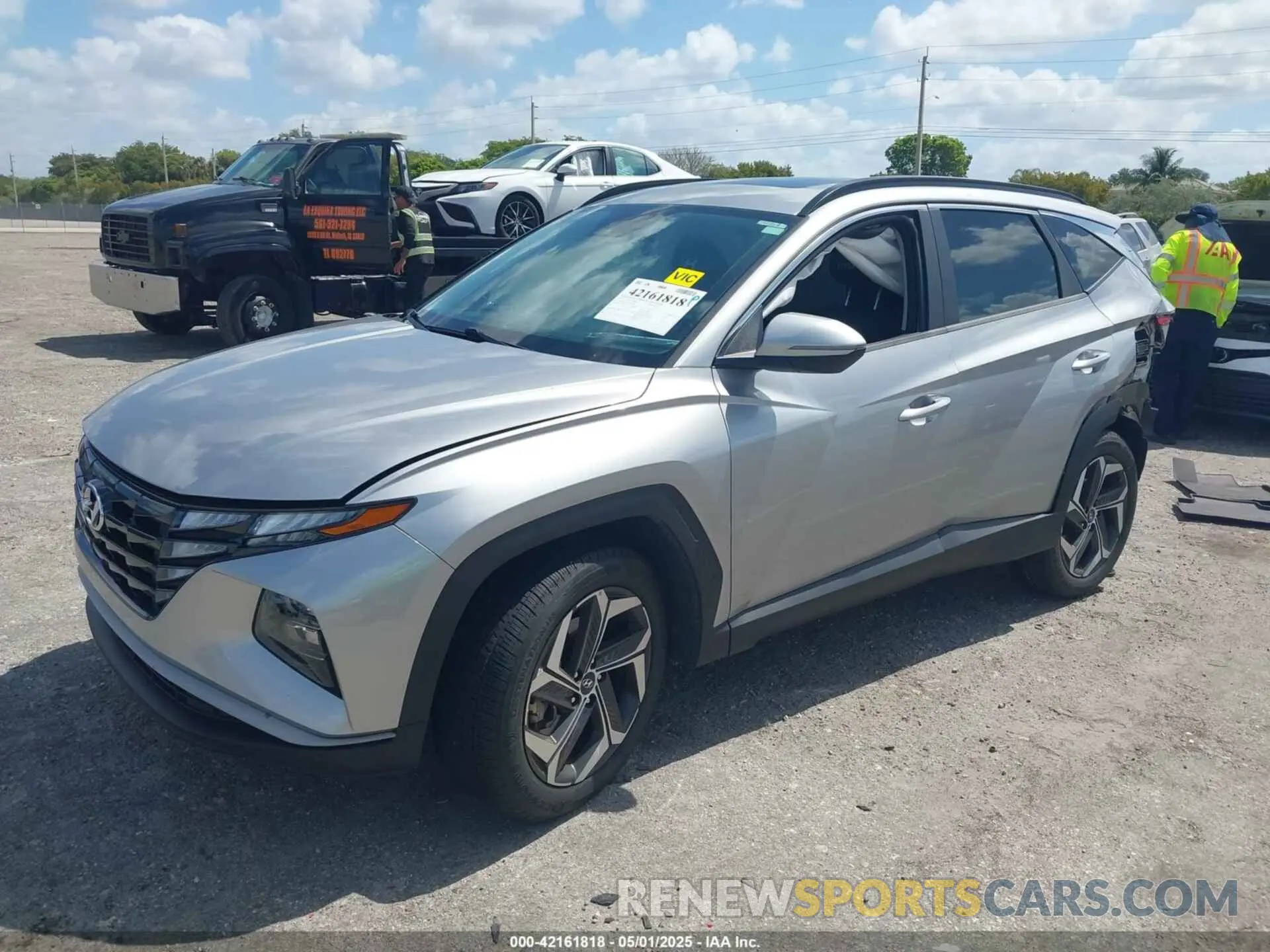 2 fotografías del automóvil dañado 5NMJF3AE7NH007789 HYUNDAI TUCSON 2022