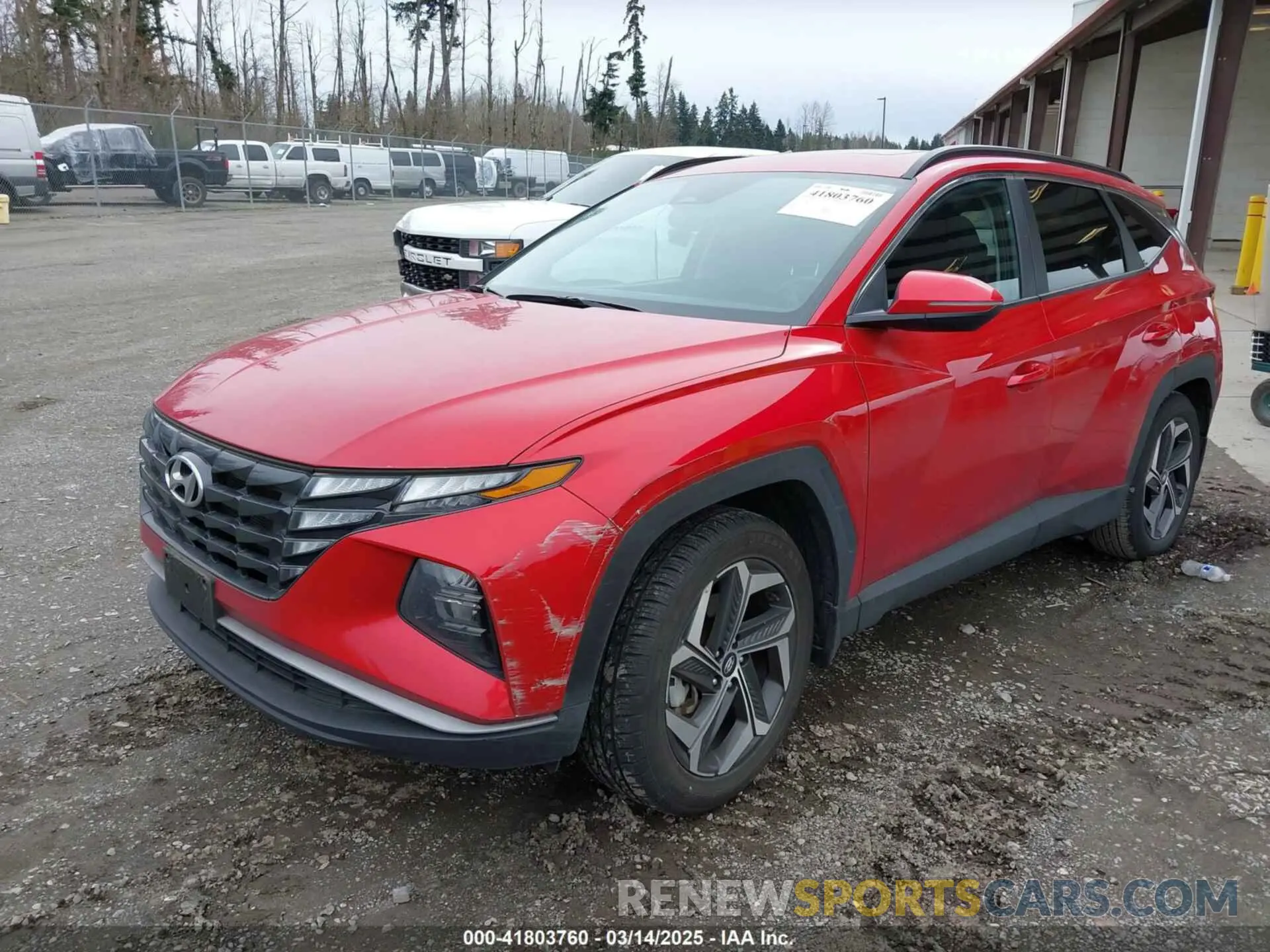 2 fotografías del automóvil dañado 5NMJF3AE7NH148734 HYUNDAI TUCSON 2022