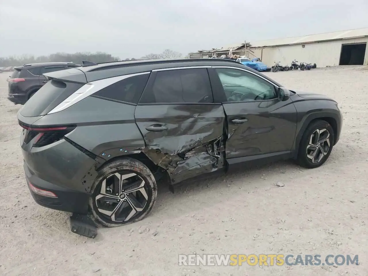 3 fotografías del automóvil dañado 5NMJF3AE8NH059724 HYUNDAI TUCSON 2022