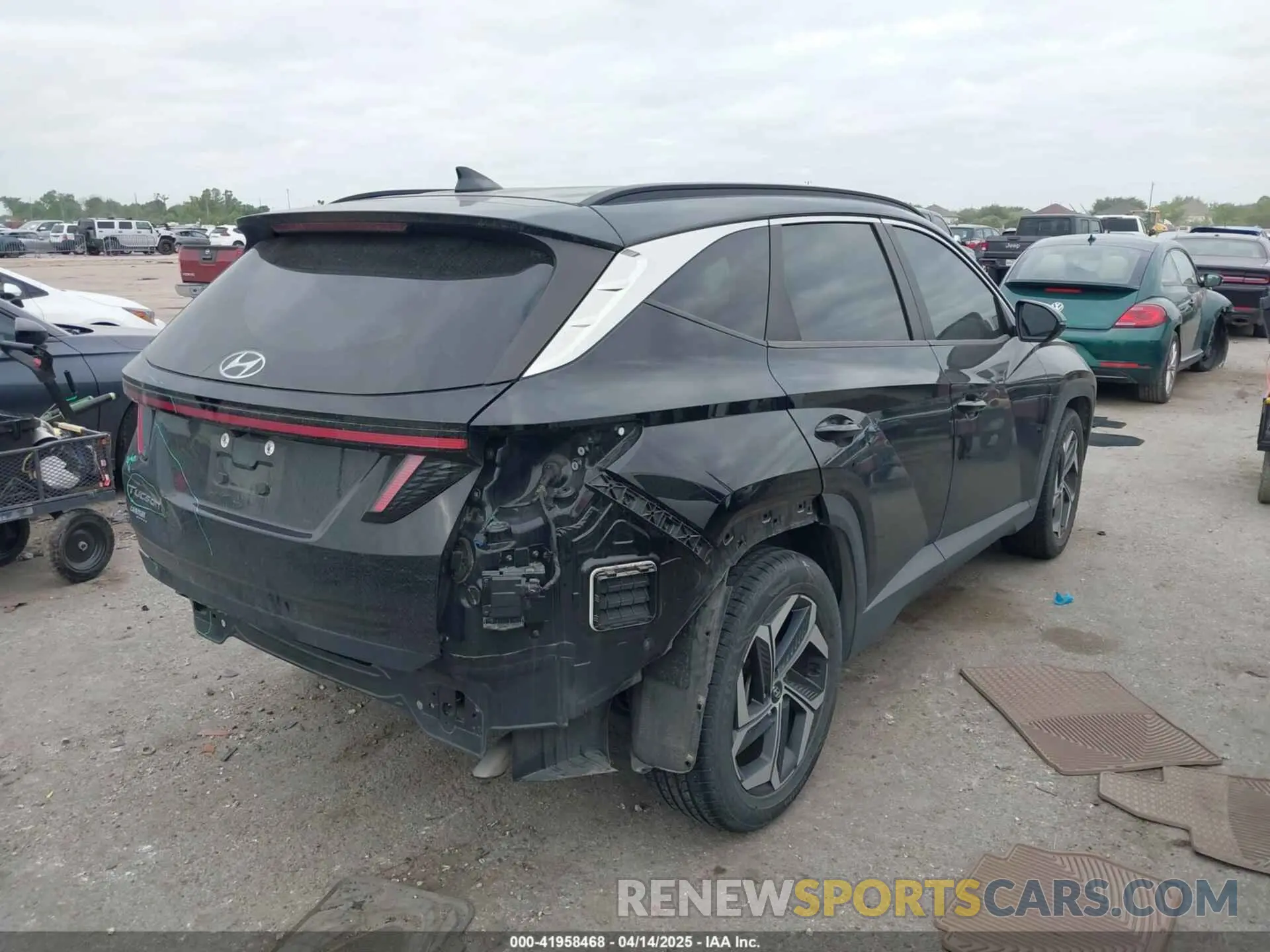 4 fotografías del automóvil dañado 5NMJF3AE9NH007275 HYUNDAI TUCSON 2022