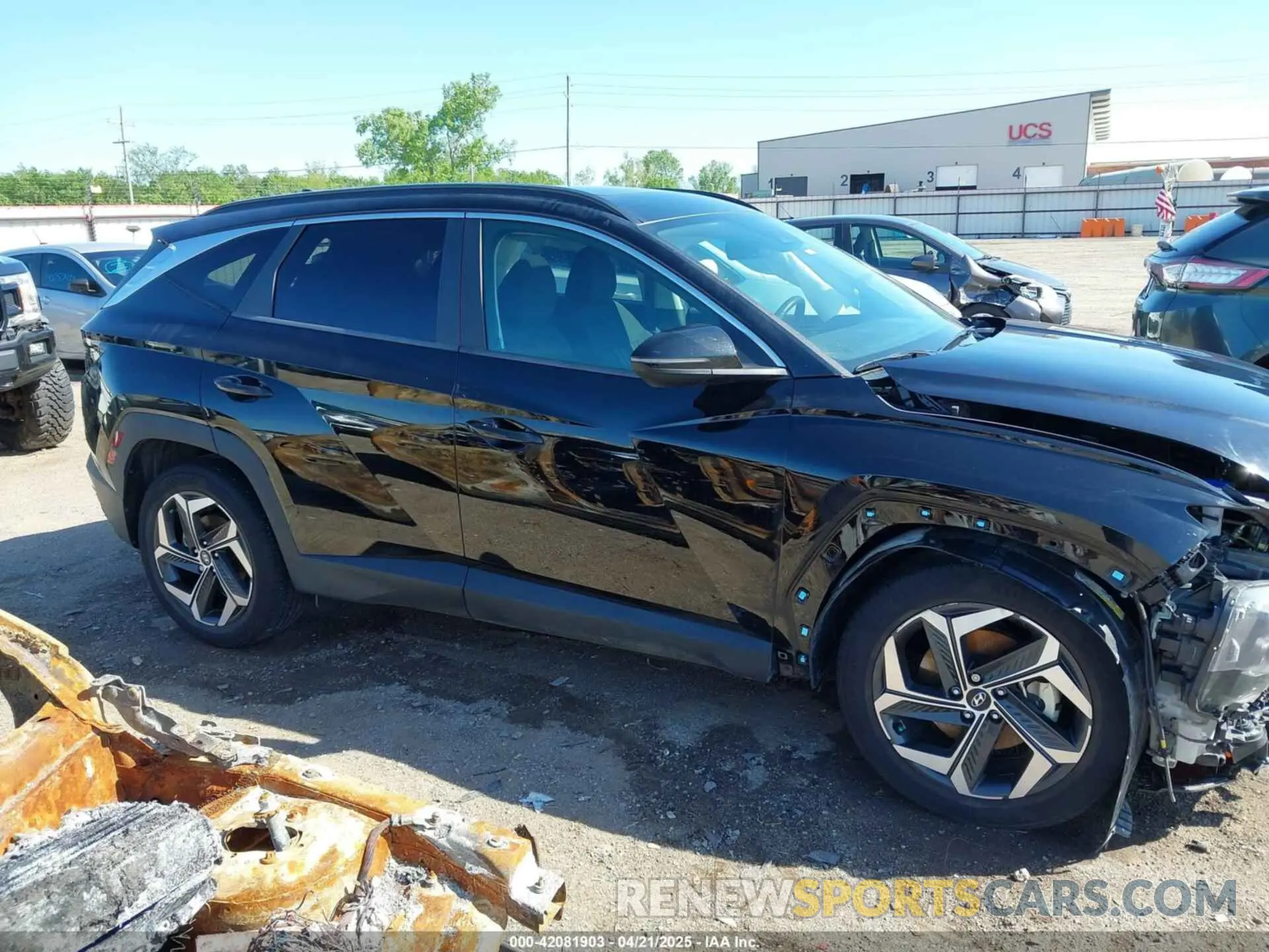 14 fotografías del automóvil dañado 5NMJF3AE9NH050028 HYUNDAI TUCSON 2022