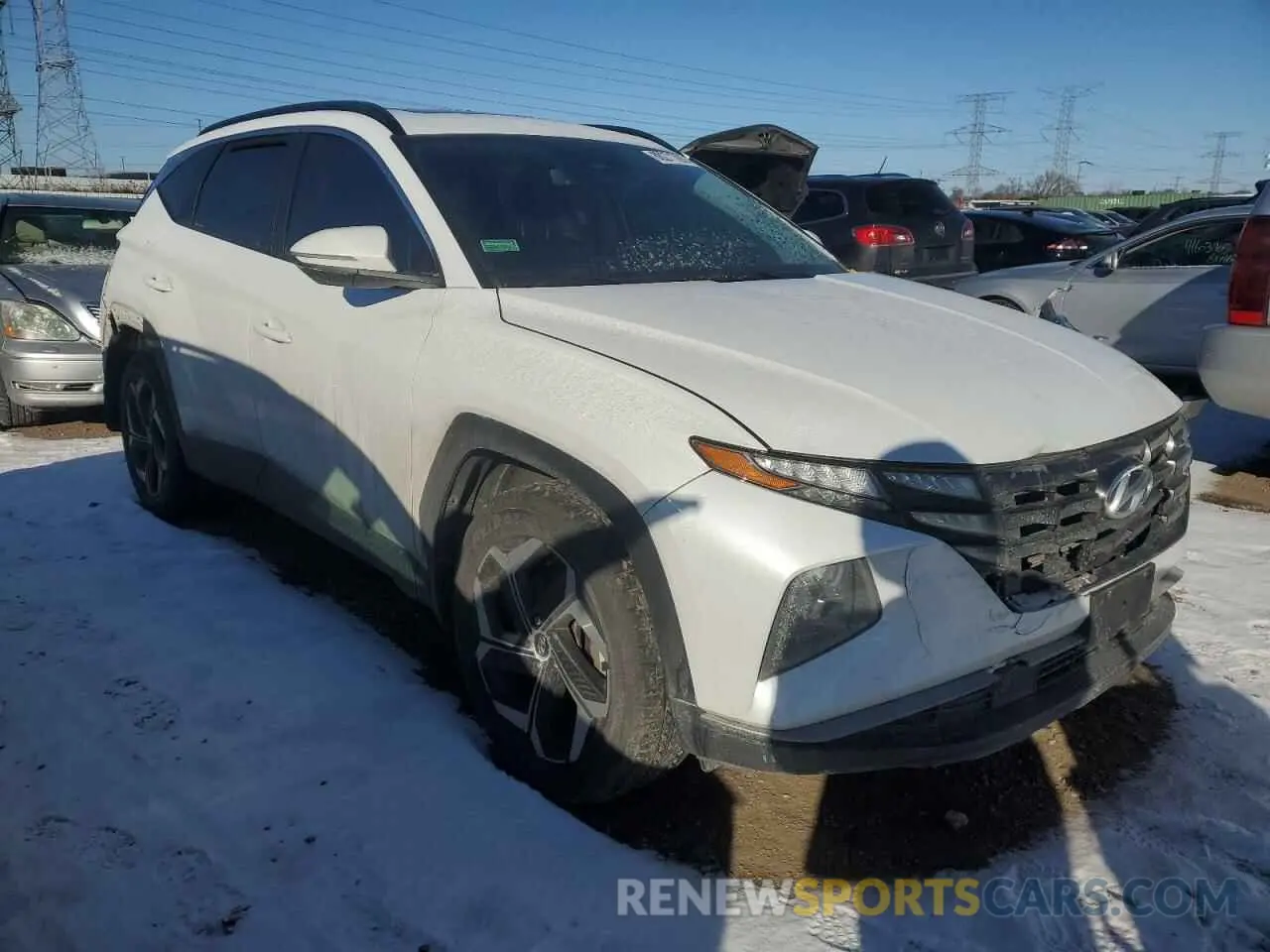 4 fotografías del automóvil dañado 5NMJFCAE1NH093312 HYUNDAI TUCSON 2022