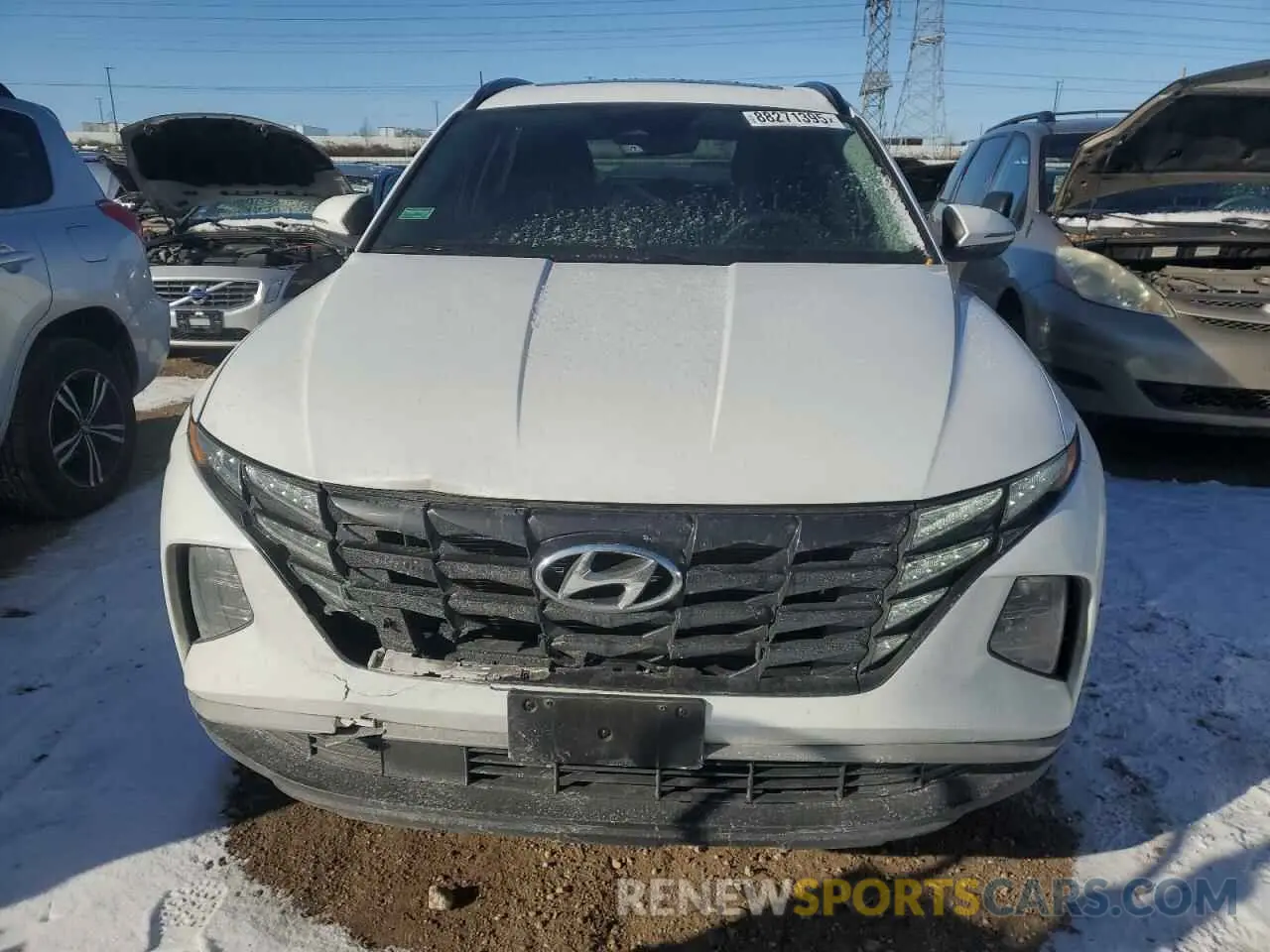 5 fotografías del automóvil dañado 5NMJFCAE1NH093312 HYUNDAI TUCSON 2022