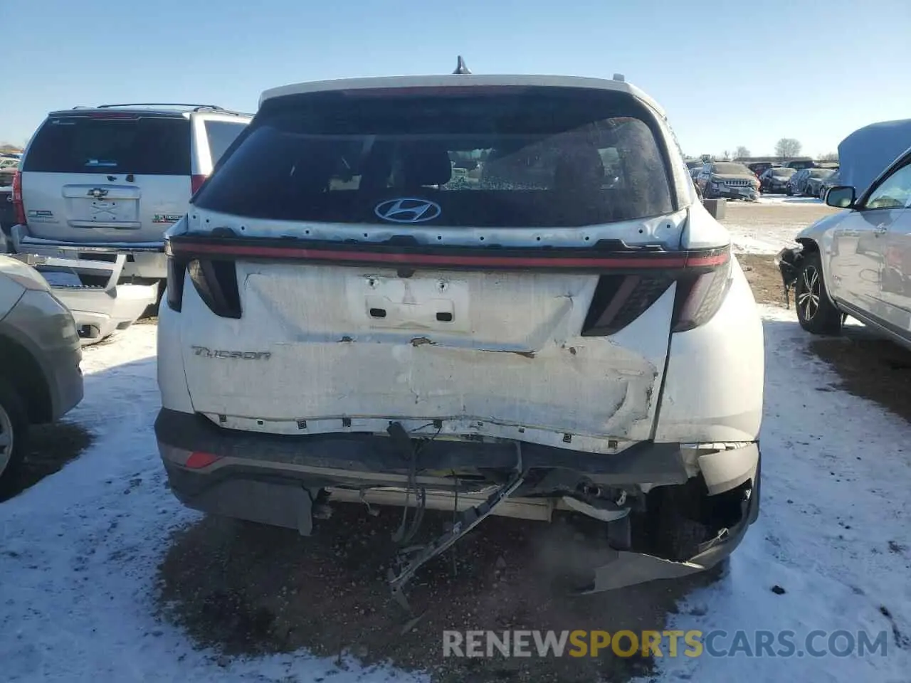 6 fotografías del automóvil dañado 5NMJFCAE1NH093312 HYUNDAI TUCSON 2022