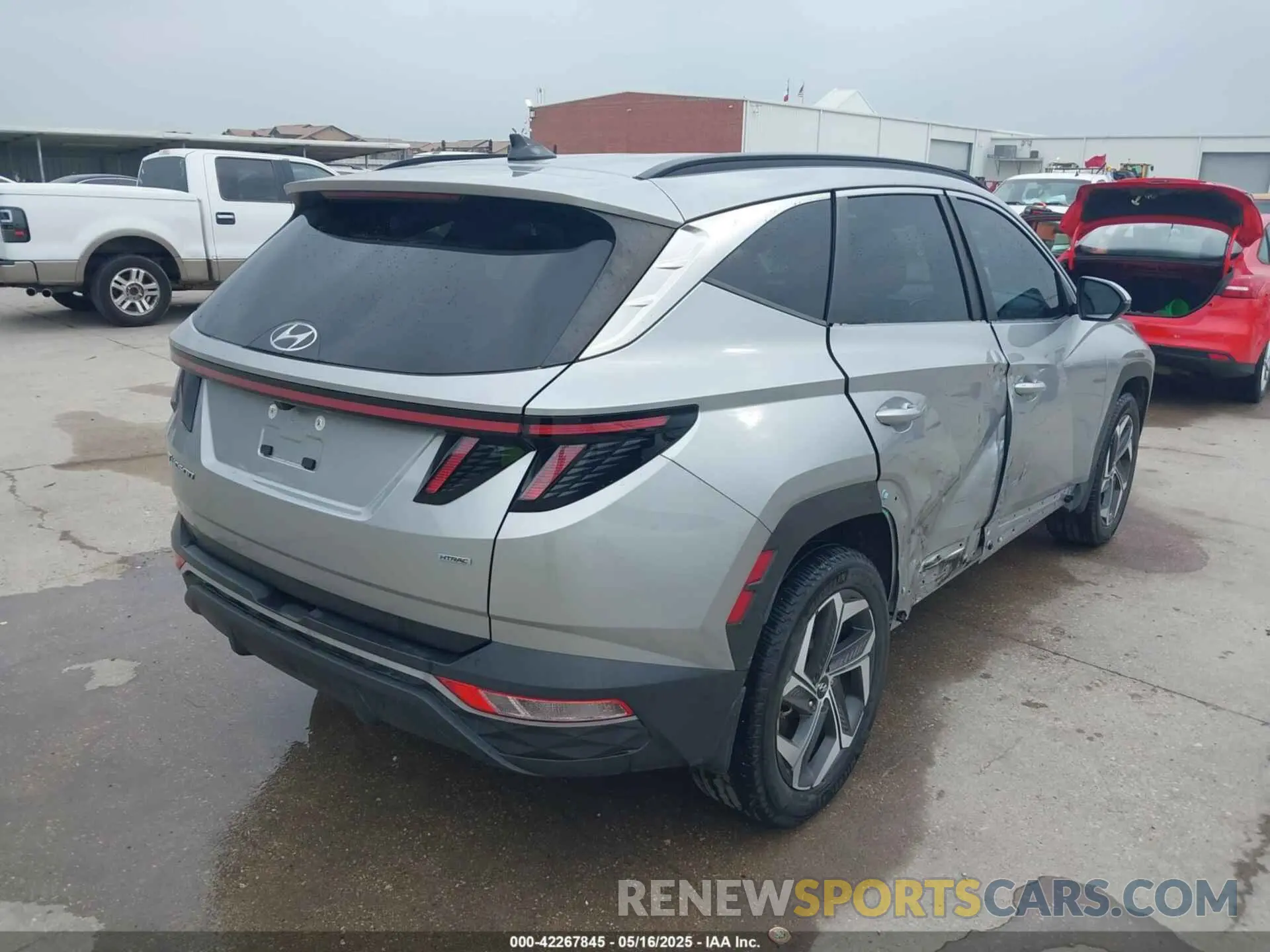 4 fotografías del automóvil dañado 5NMJFCAE1NH153444 HYUNDAI TUCSON 2022