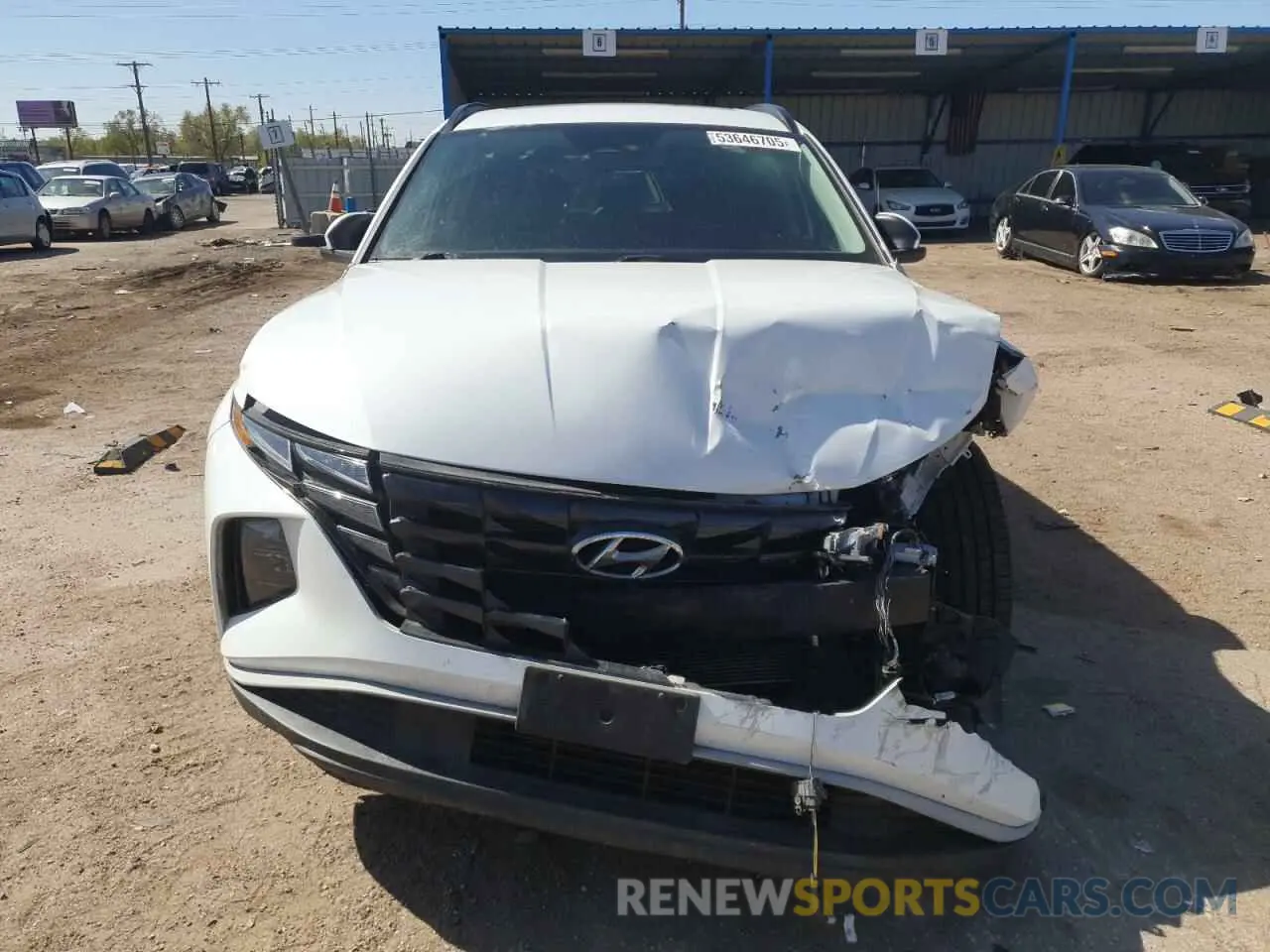 5 fotografías del automóvil dañado 5NMJFCAE5NH075301 HYUNDAI TUCSON 2022