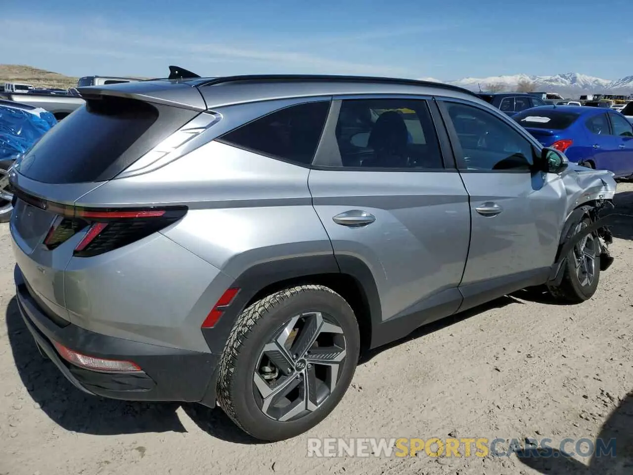 3 fotografías del automóvil dañado 5NMJFCAE7NH089359 HYUNDAI TUCSON 2022