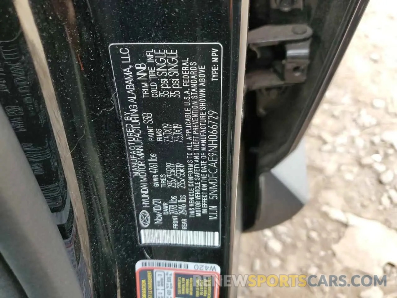 16 fotografías del automóvil dañado 5NMJFCAE9NH066729 HYUNDAI TUCSON 2022