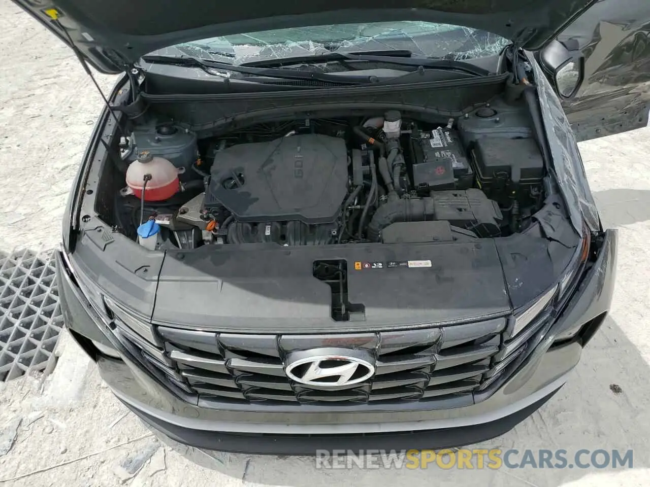 14 fotografías del automóvil dañado KM8JB3AE1NU021123 HYUNDAI TUCSON 2022