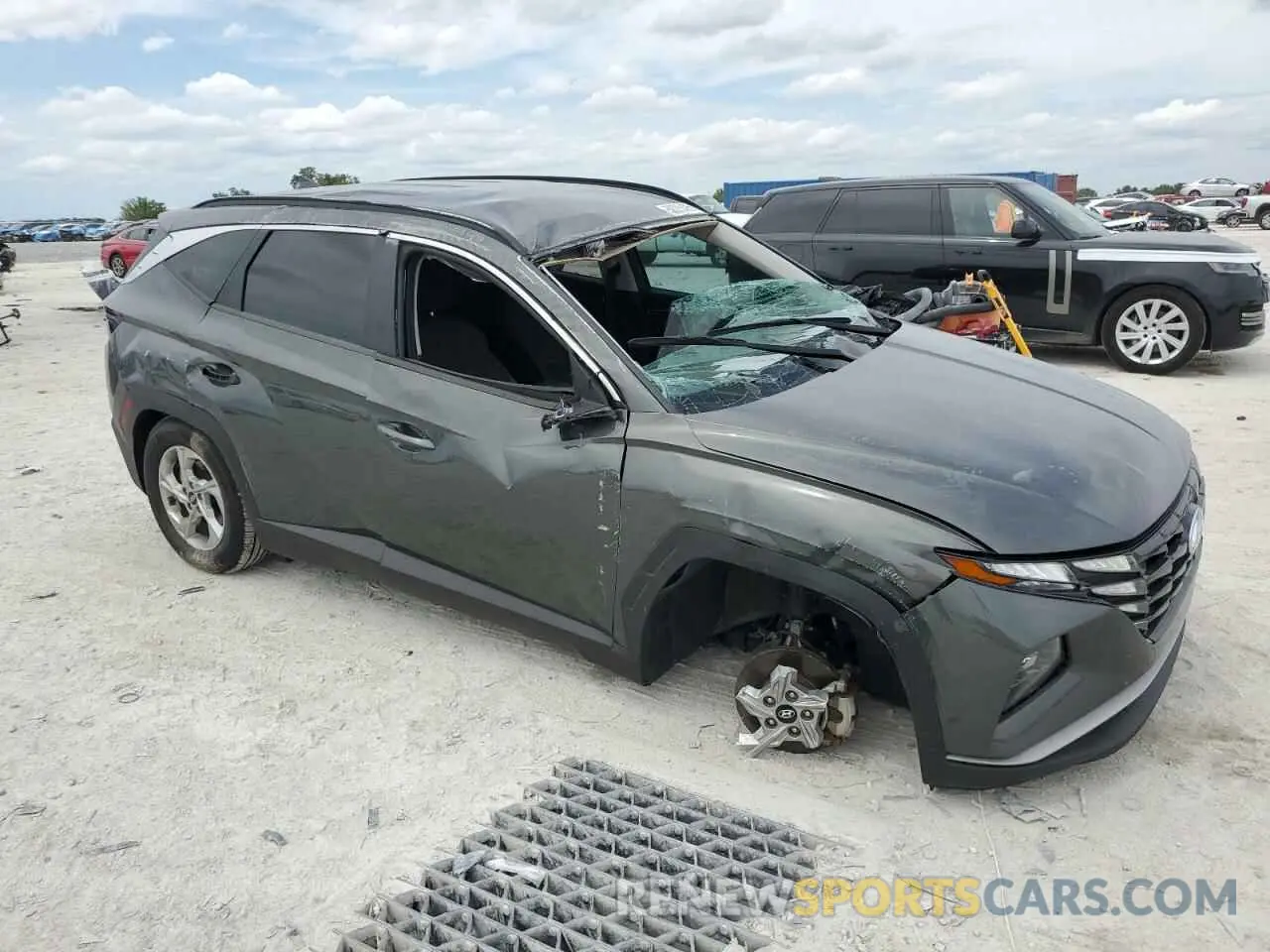 4 fotografías del automóvil dañado KM8JB3AE1NU021123 HYUNDAI TUCSON 2022