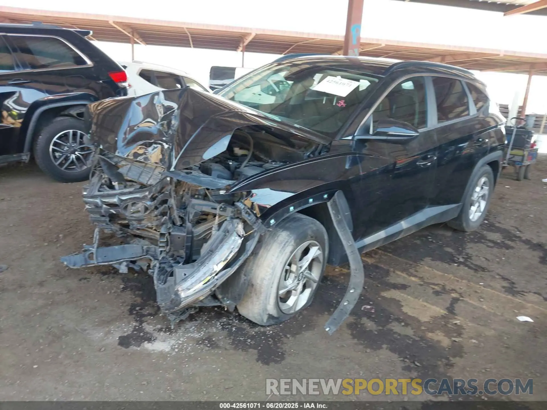 2 fotografías del automóvil dañado KM8JB3AE8NU031034 HYUNDAI TUCSON 2022