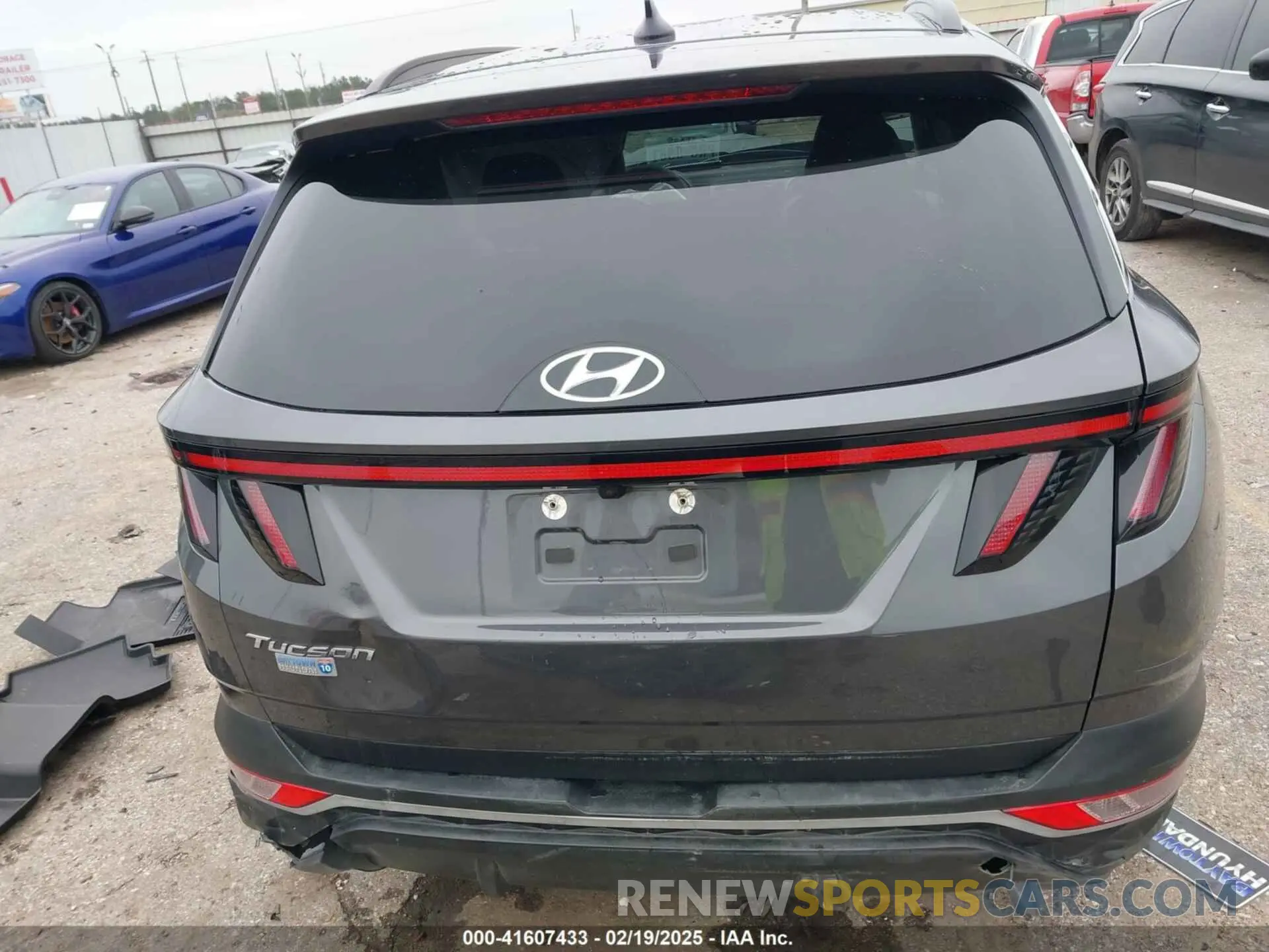 15 fotografías del automóvil dañado KM8JB3AEXNU034260 HYUNDAI TUCSON 2022