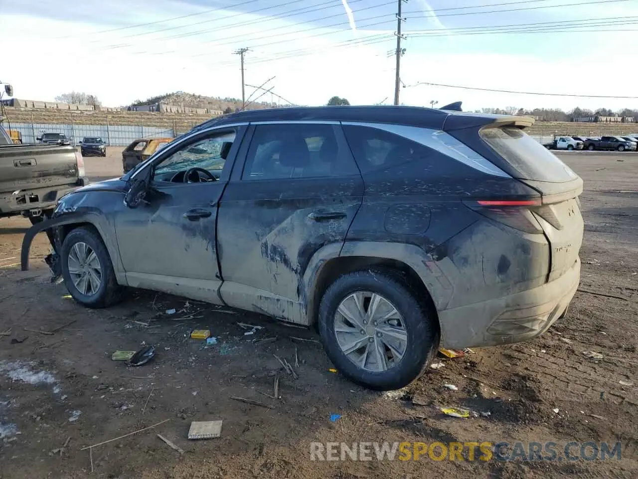 2 fotografías del automóvil dañado KM8JBCA12NU050594 HYUNDAI TUCSON 2022