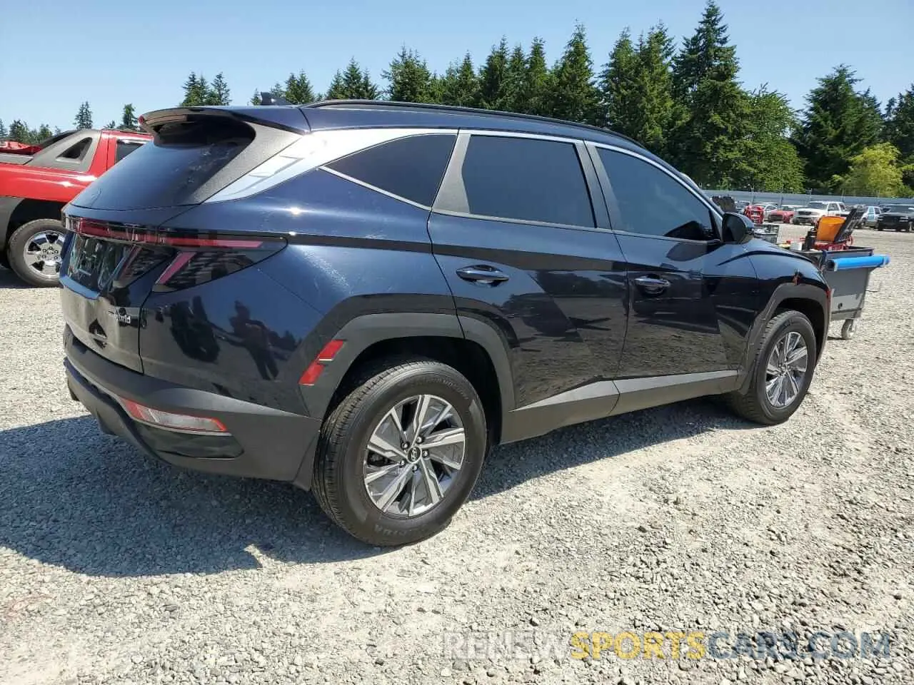 3 fotografías del automóvil dañado KM8JBCA18NU078836 HYUNDAI TUCSON 2022
