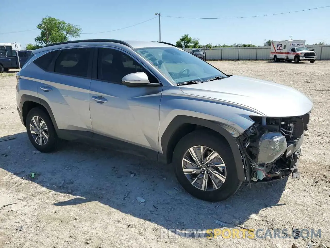 4 fotografías del automóvil dañado KM8JBCA1XNU031906 HYUNDAI TUCSON 2022