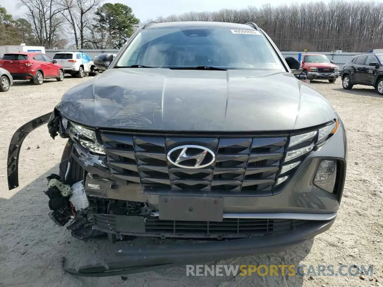 5 fotografías del automóvil dañado KM8JBCA1XNU062718 HYUNDAI TUCSON 2022