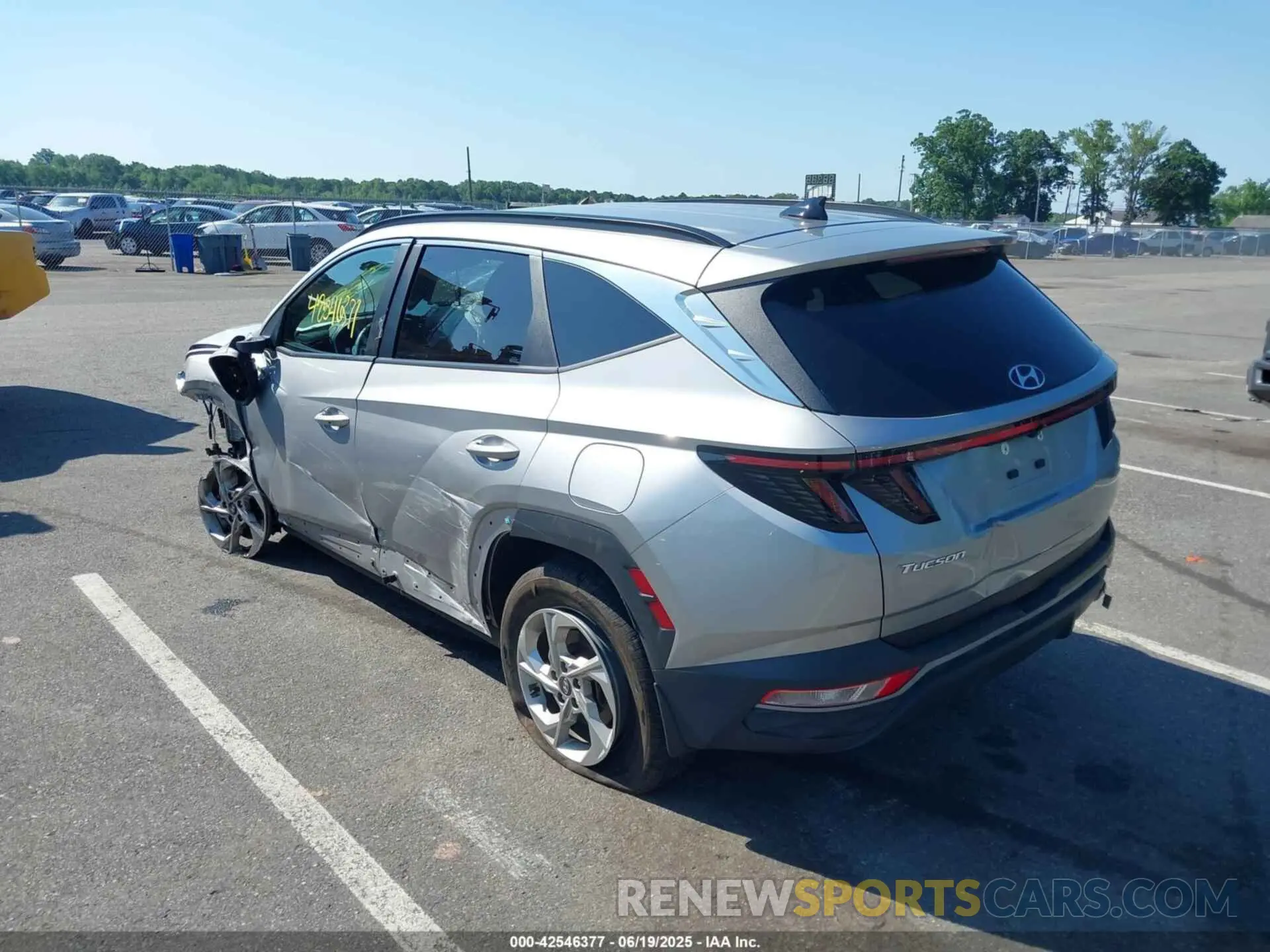 3 fotografías del automóvil dañado KM8JBCAEXNU170081 HYUNDAI TUCSON 2022