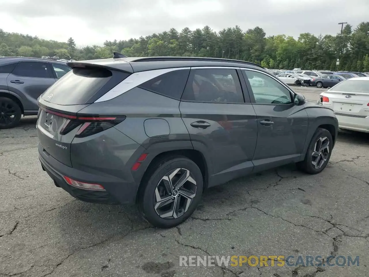 3 fotografías del automóvil dañado KM8JBDA28NU051361 HYUNDAI TUCSON 2022