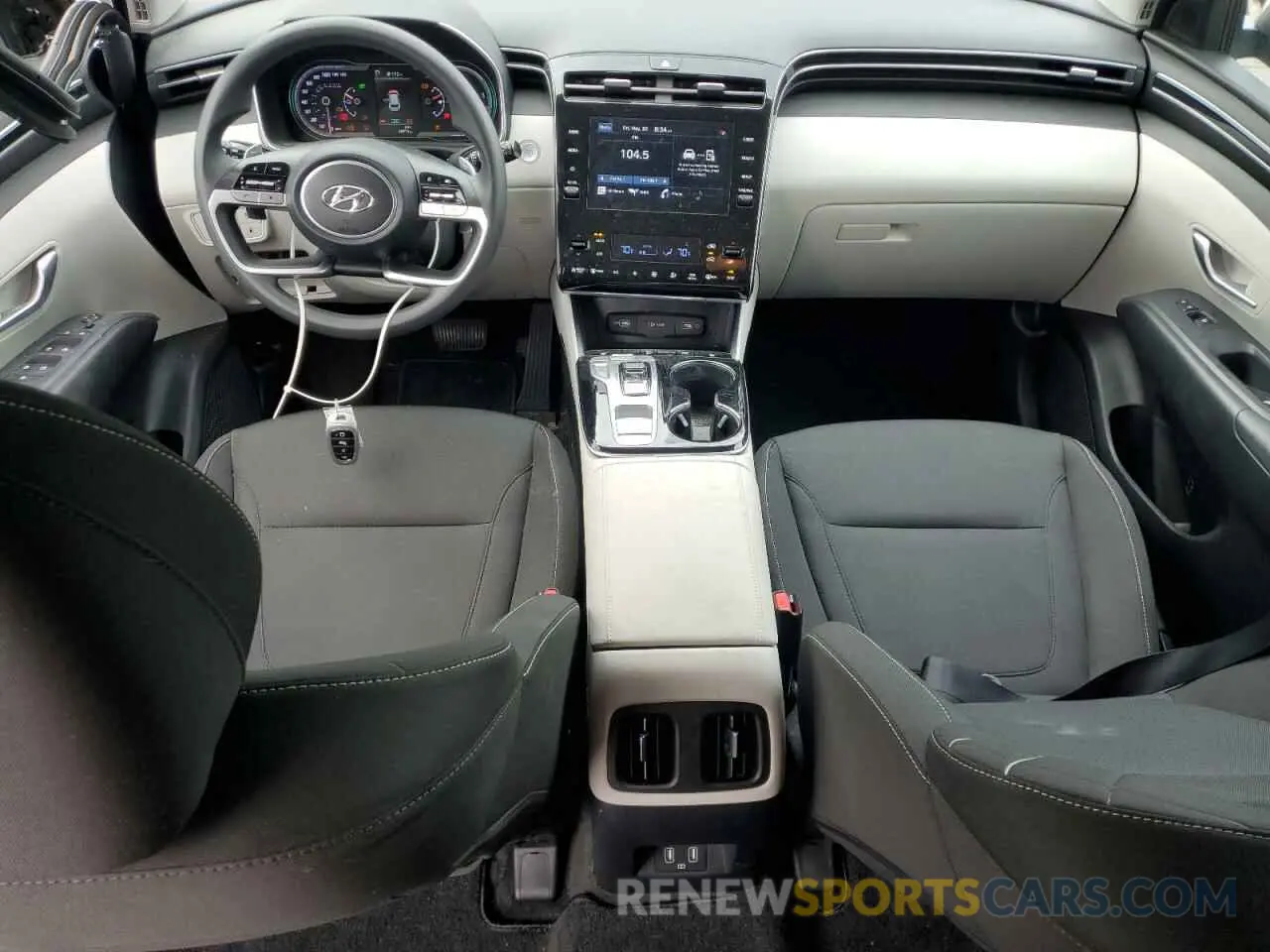 8 fotografías del automóvil dañado KM8JBDA28NU051361 HYUNDAI TUCSON 2022