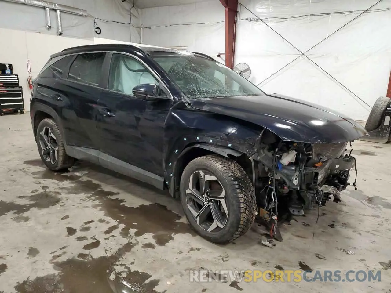 4 fotografías del automóvil dañado KM8JBDA29NU066533 HYUNDAI TUCSON 2022
