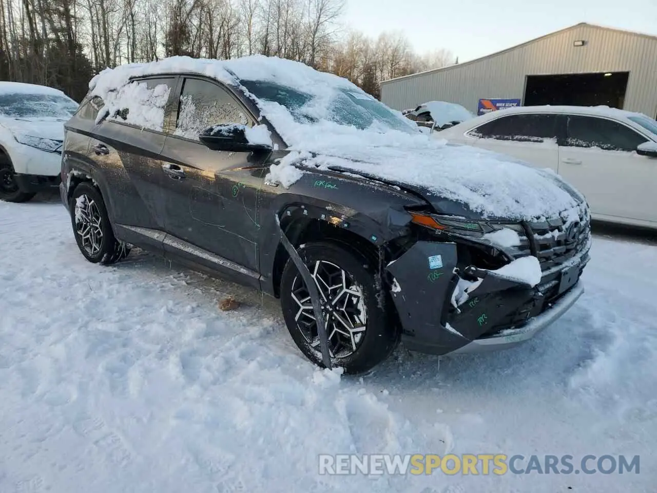 4 fotografías del automóvil dañado KM8JCCAE5NU094976 HYUNDAI TUCSON 2022