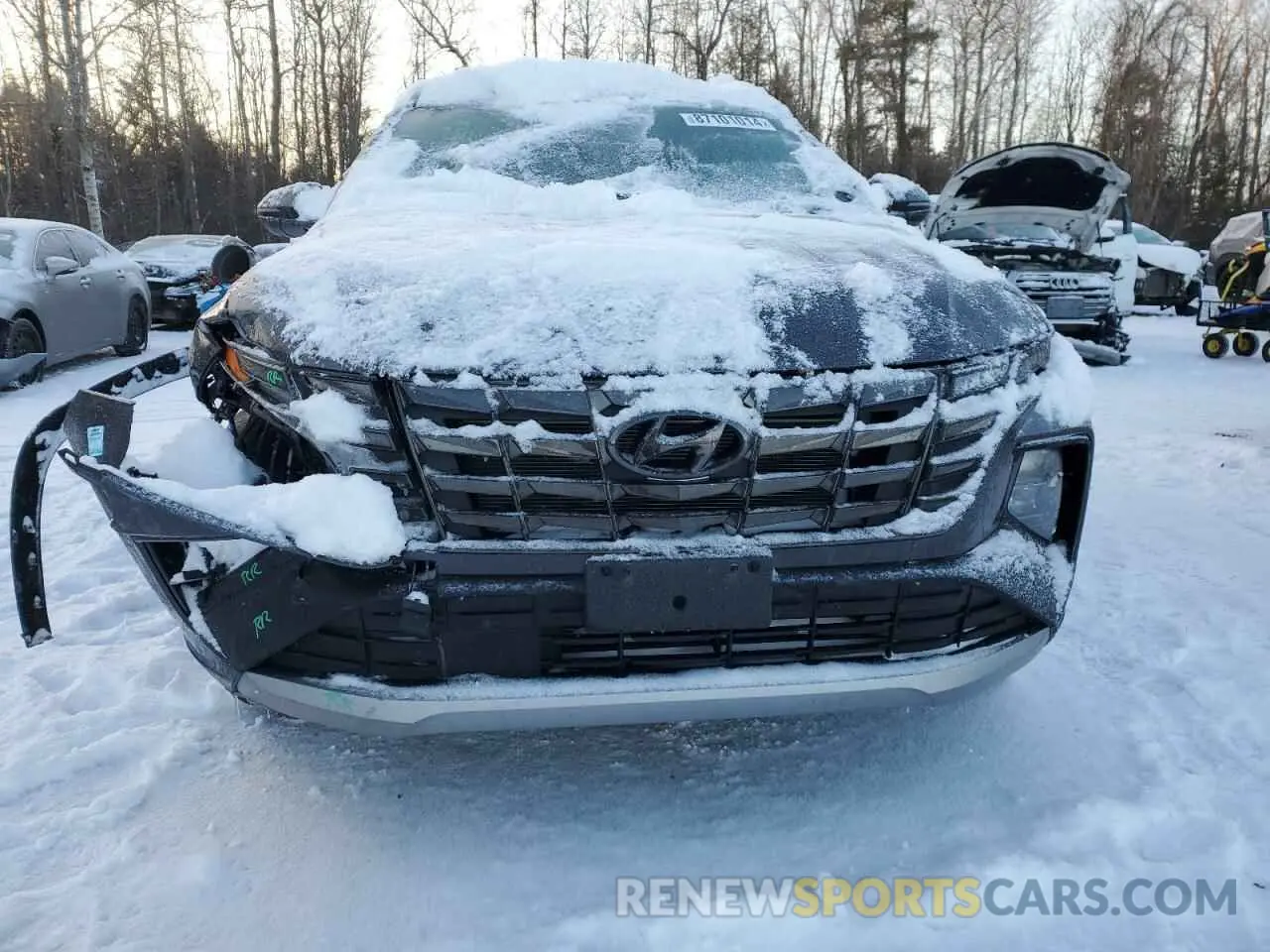 5 fotografías del automóvil dañado KM8JCCAE5NU094976 HYUNDAI TUCSON 2022