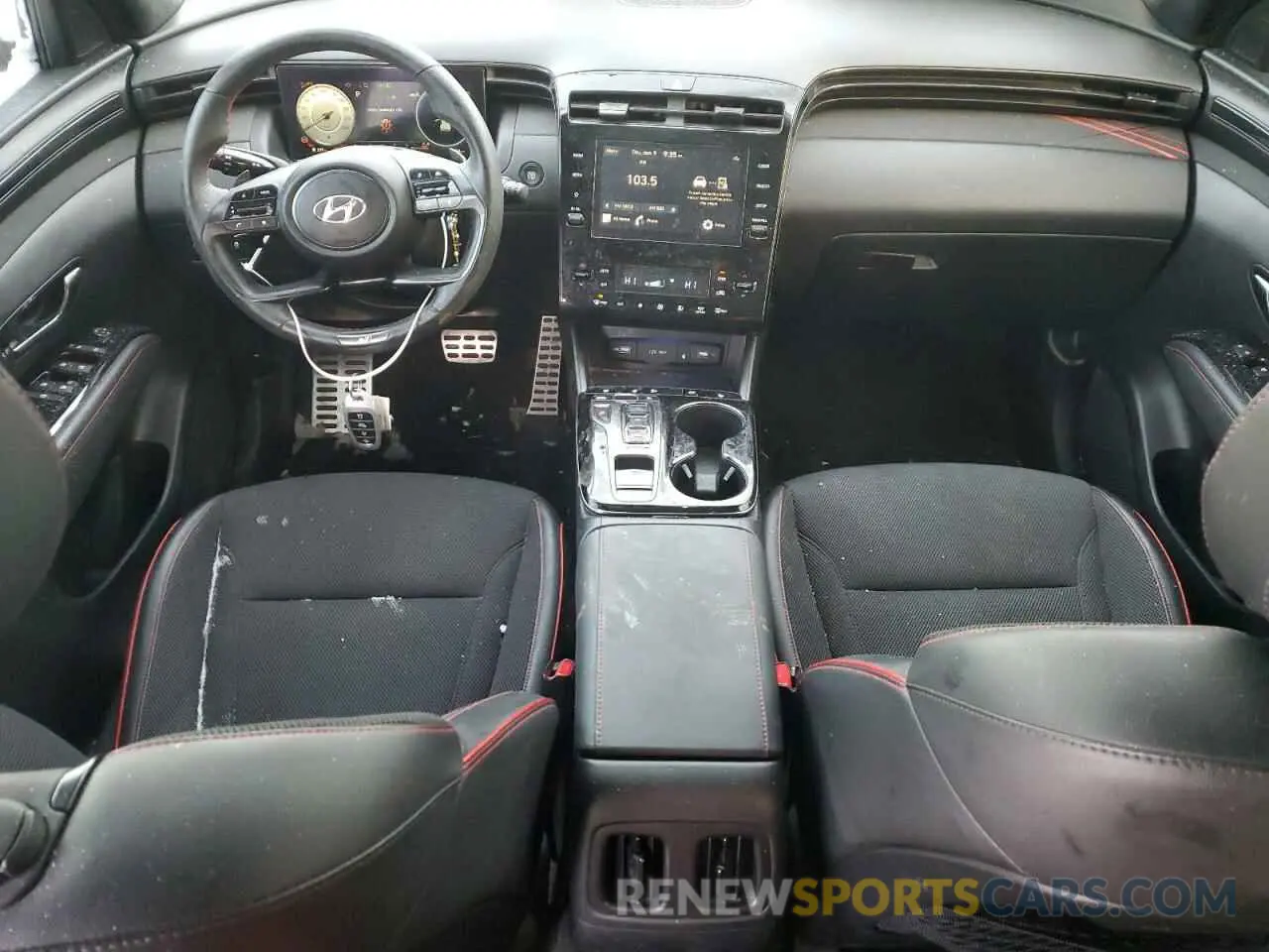 8 fotografías del automóvil dañado KM8JCCAE5NU094976 HYUNDAI TUCSON 2022