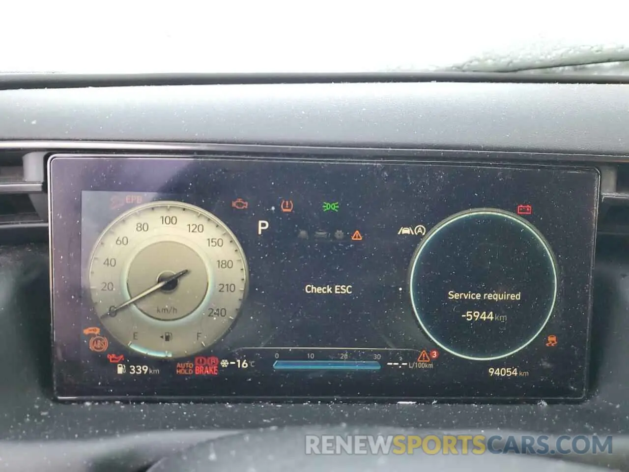 9 fotografías del automóvil dañado KM8JCCAE5NU094976 HYUNDAI TUCSON 2022