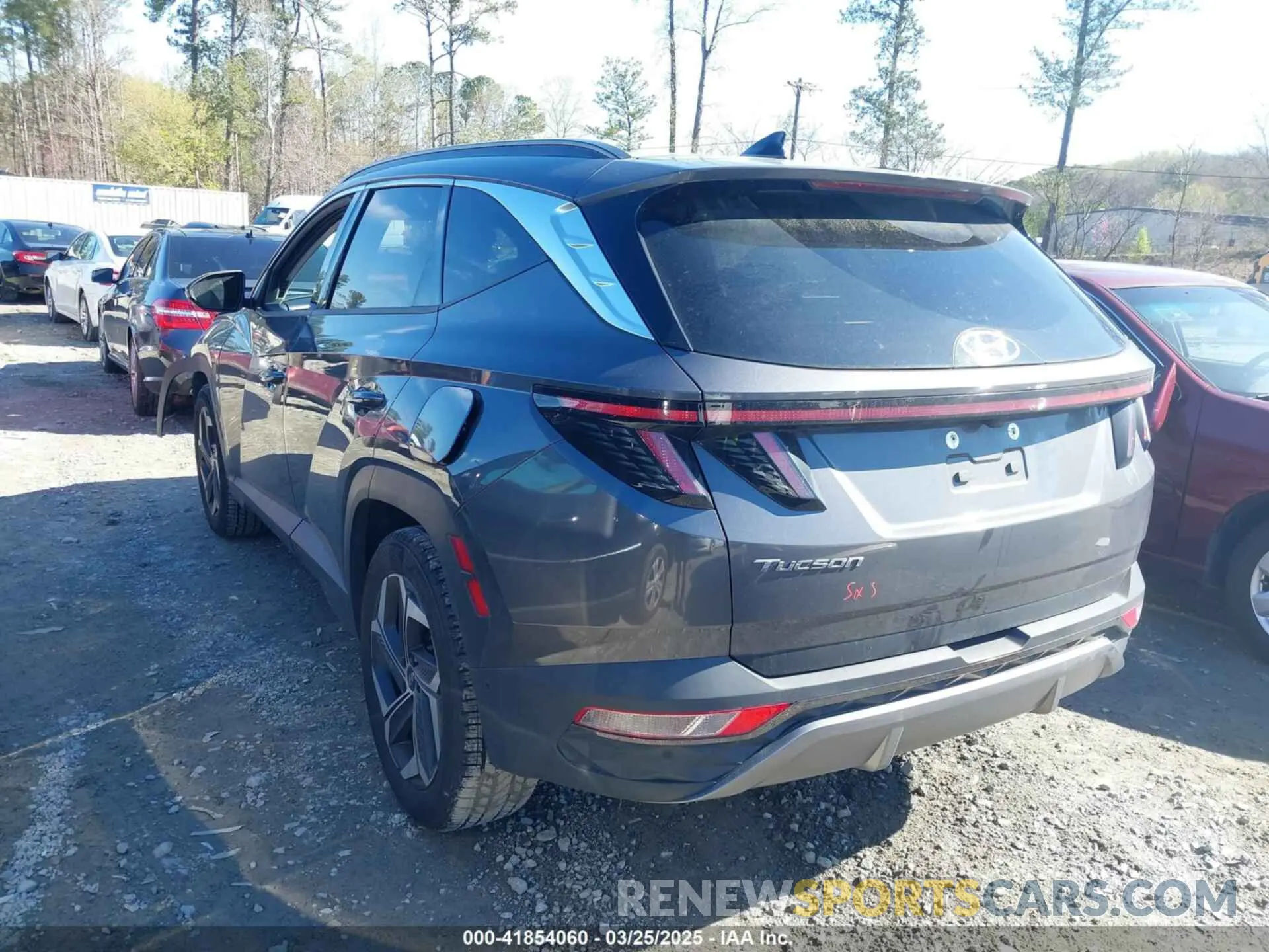 3 fotografías del automóvil dañado KM8JE3AE1NU054386 HYUNDAI TUCSON 2022