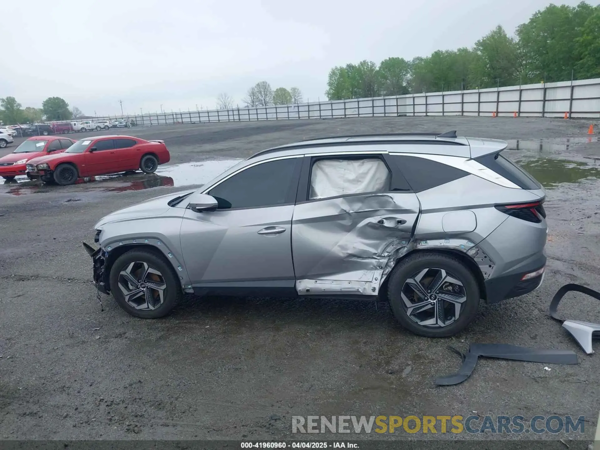 14 fotografías del automóvil dañado KM8JE3AE8NU057172 HYUNDAI TUCSON 2022