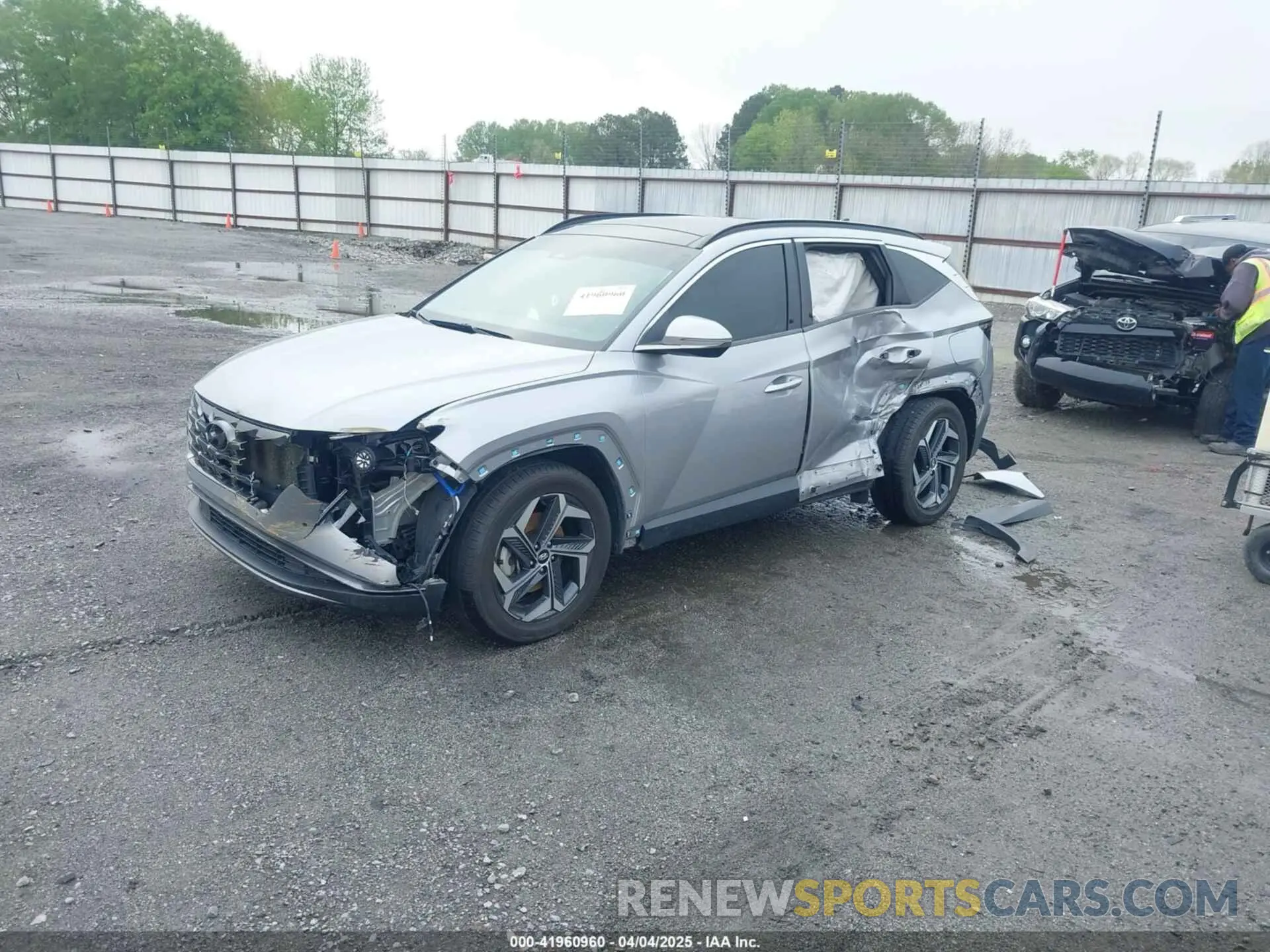 2 fotografías del automóvil dañado KM8JE3AE8NU057172 HYUNDAI TUCSON 2022