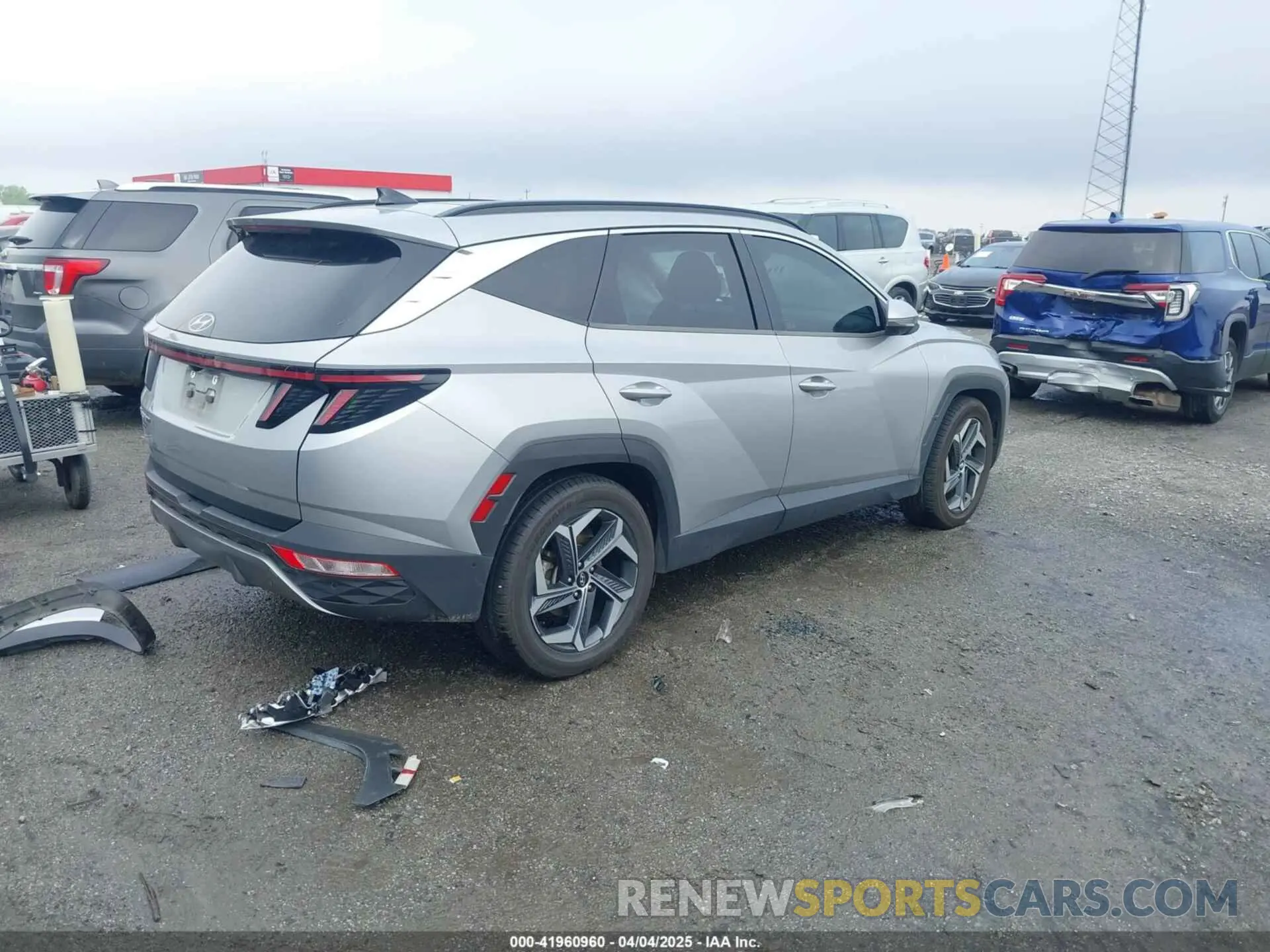 4 fotografías del automóvil dañado KM8JE3AE8NU057172 HYUNDAI TUCSON 2022