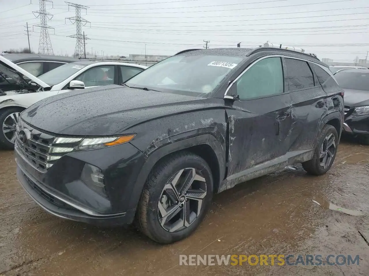 1 fotografías del automóvil dañado KM8JECA10NU047815 HYUNDAI TUCSON 2022