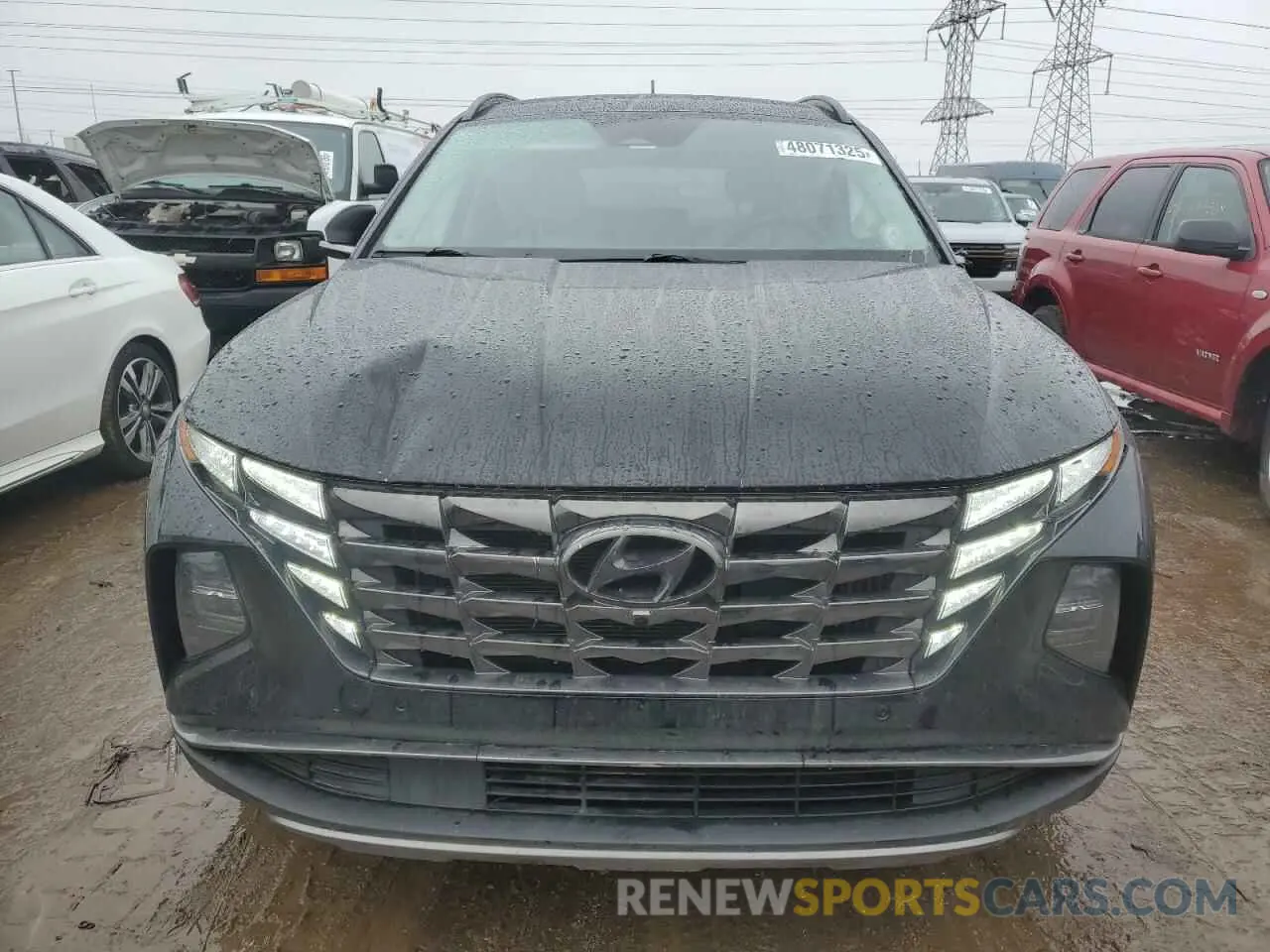 5 fotografías del automóvil dañado KM8JECA10NU047815 HYUNDAI TUCSON 2022