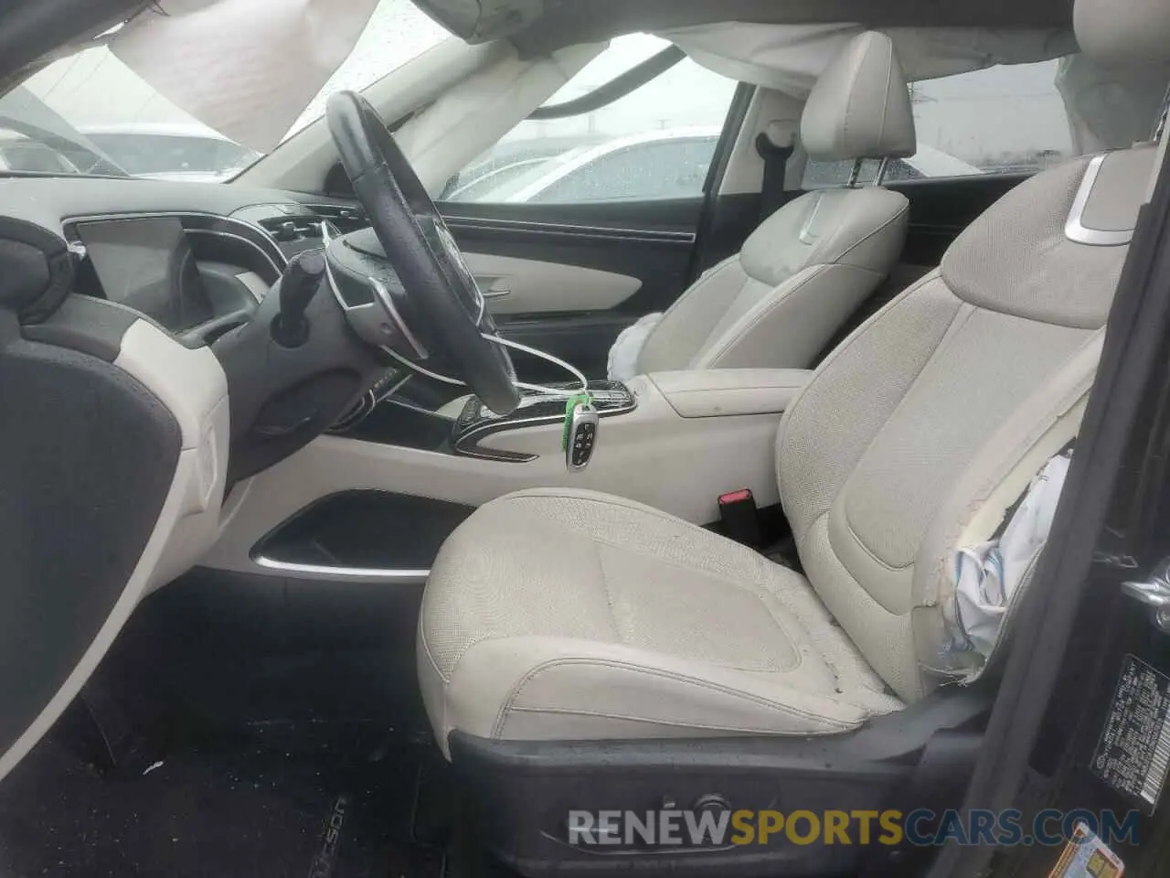 7 fotografías del automóvil dañado KM8JECA10NU047815 HYUNDAI TUCSON 2022