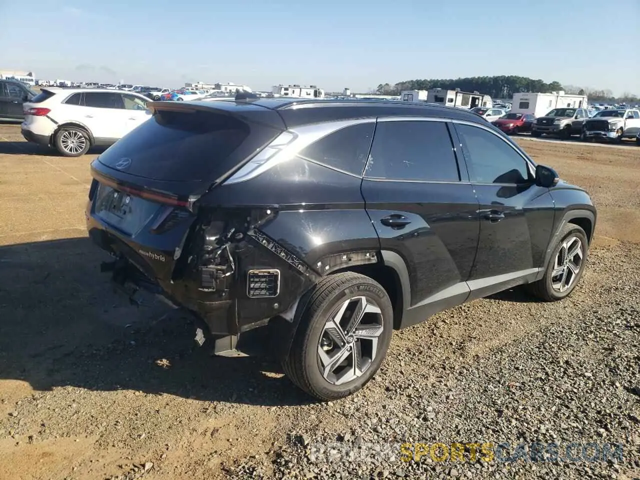 3 fotografías del automóvil dañado KM8JECA11NU082931 HYUNDAI TUCSON 2022