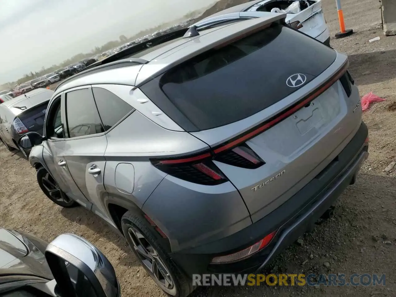 2 fotografías del automóvil dañado KM8JECA12NU038310 HYUNDAI TUCSON 2022