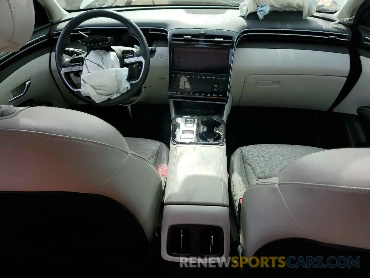 8 fotografías del automóvil dañado KM8JECA12NU038310 HYUNDAI TUCSON 2022