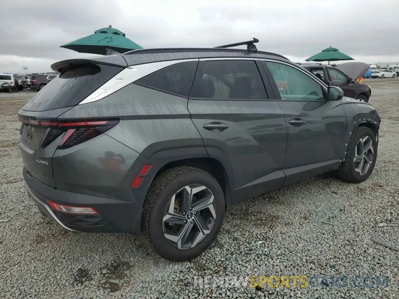 3 fotografías del automóvil dañado KM8JECA13NU059358 HYUNDAI TUCSON 2022