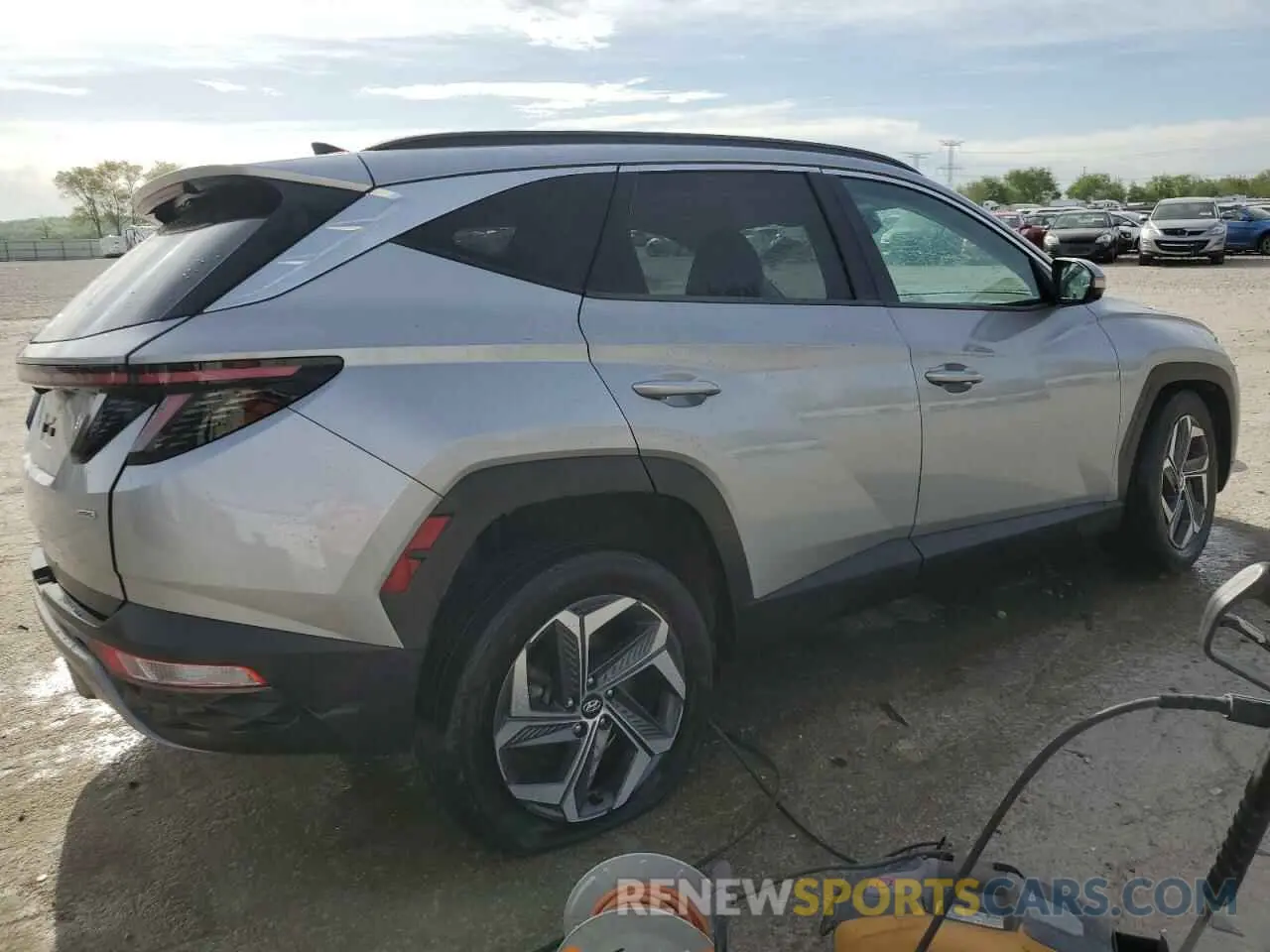 3 fotografías del automóvil dañado KM8JECAE7NU080619 HYUNDAI TUCSON 2022