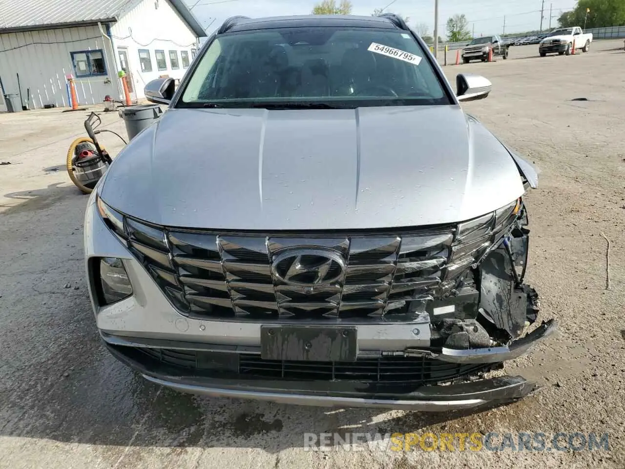 5 fotografías del automóvil dañado KM8JECAE7NU080619 HYUNDAI TUCSON 2022