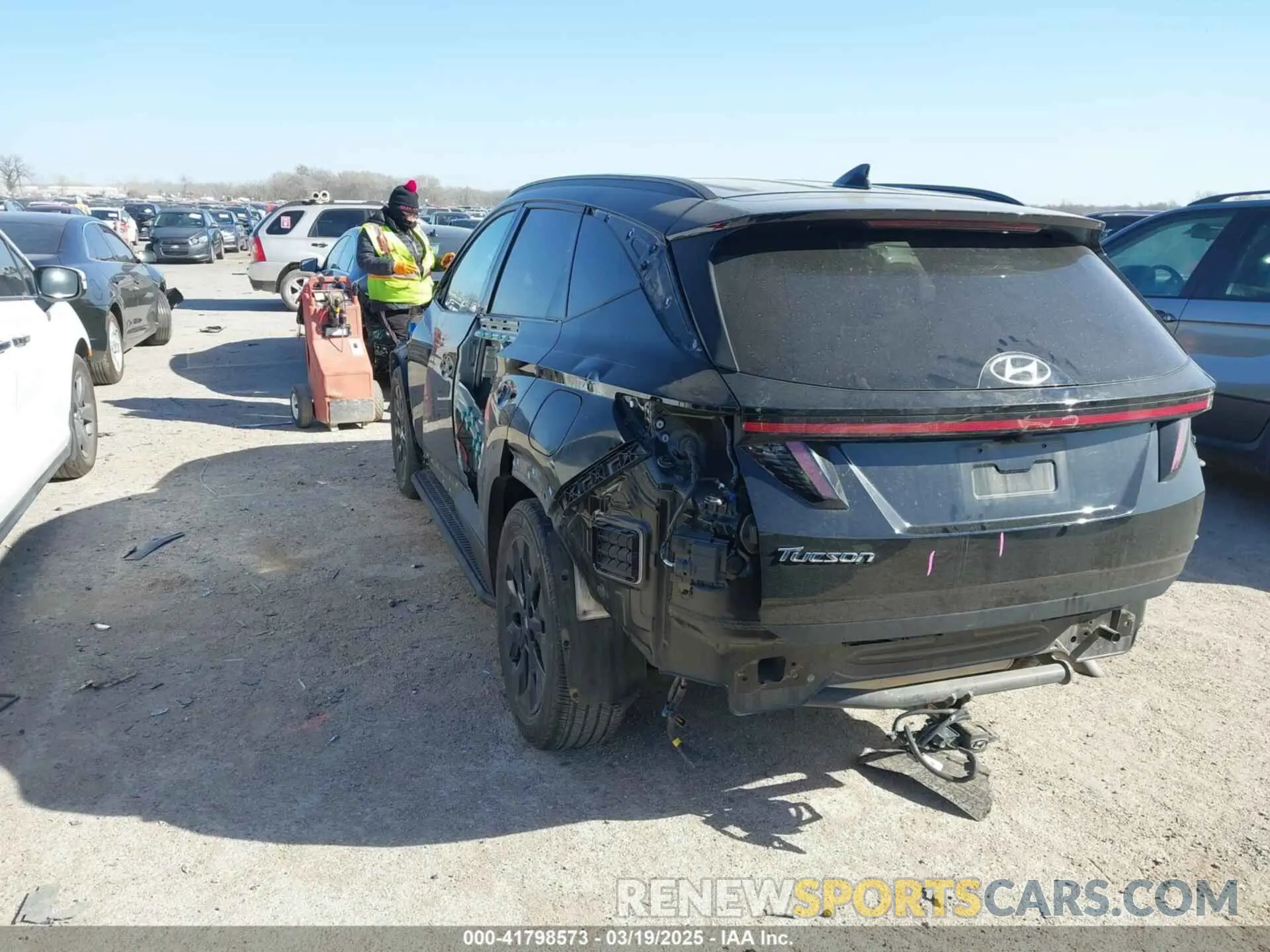 3 fotografías del automóvil dañado KM8JF3AE0NU149986 HYUNDAI TUCSON 2022