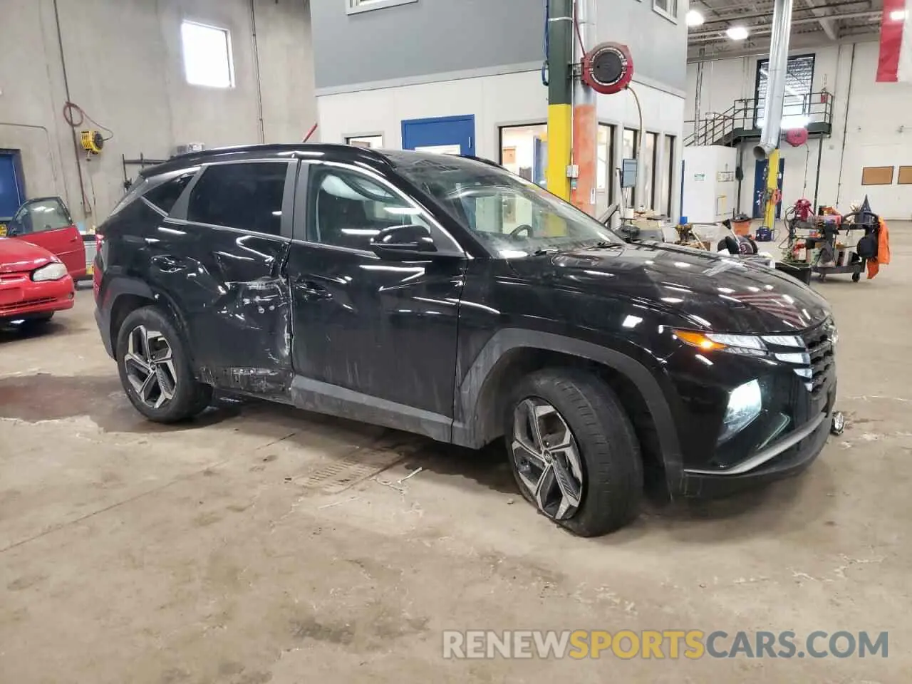 4 fotografías del automóvil dañado KM8JFCA11NU026436 HYUNDAI TUCSON 2022