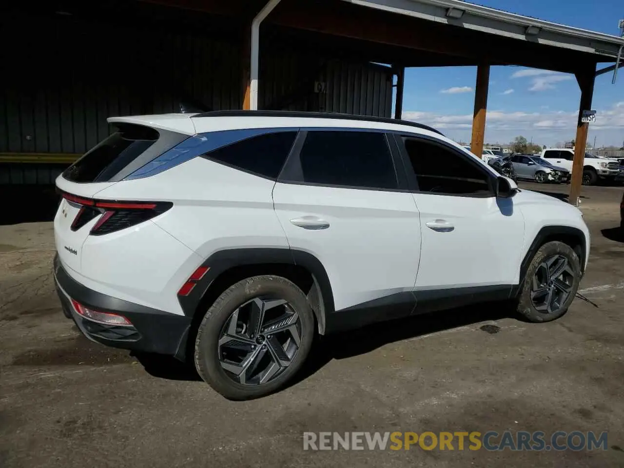 3 fotografías del automóvil dañado KM8JFCA14NU034238 HYUNDAI TUCSON 2022