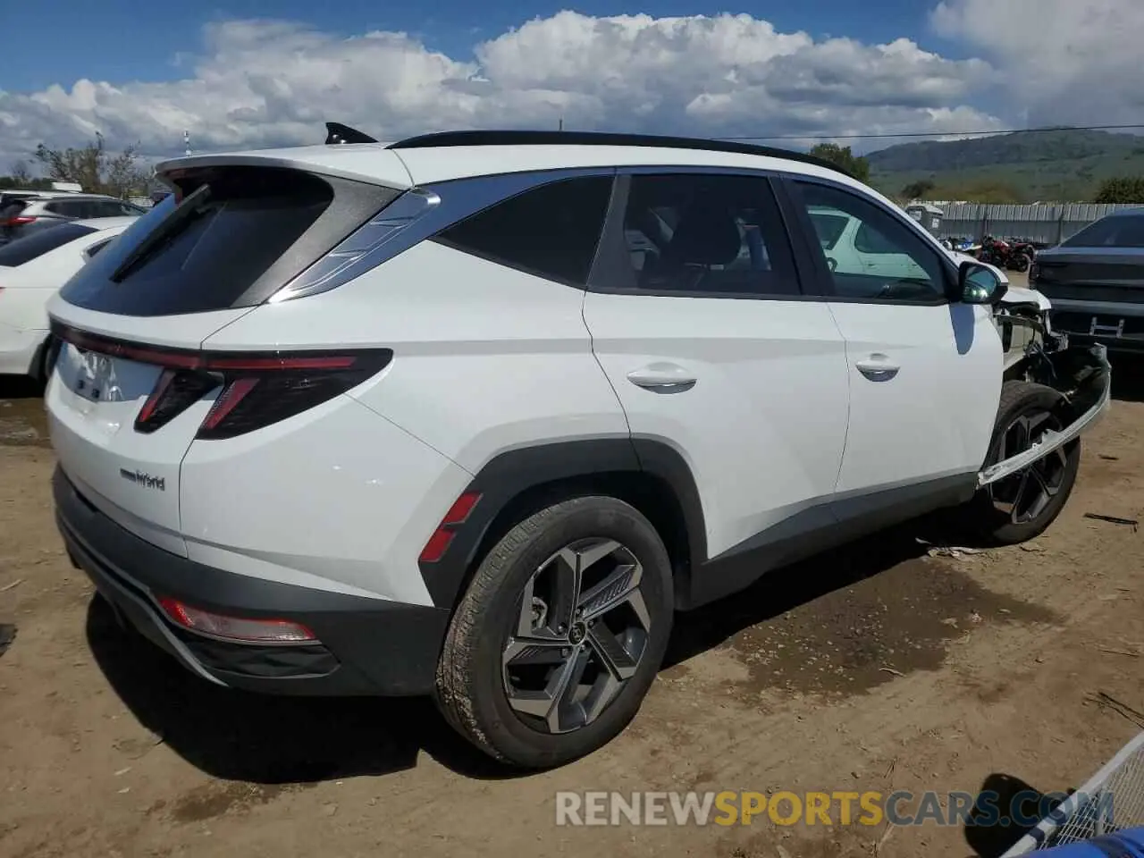 3 fotografías del automóvil dañado KM8JFCA14NU034255 HYUNDAI TUCSON 2022